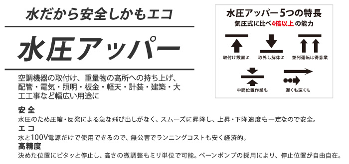 水圧アッパー 水圧アッパー