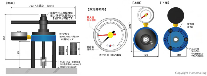 非破壊簡易型引張試験器　KT-20