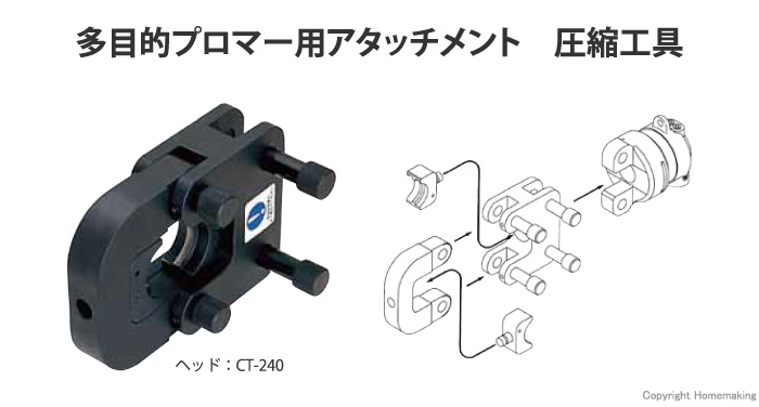 多目的プロマーアタッチメント　圧縮工具