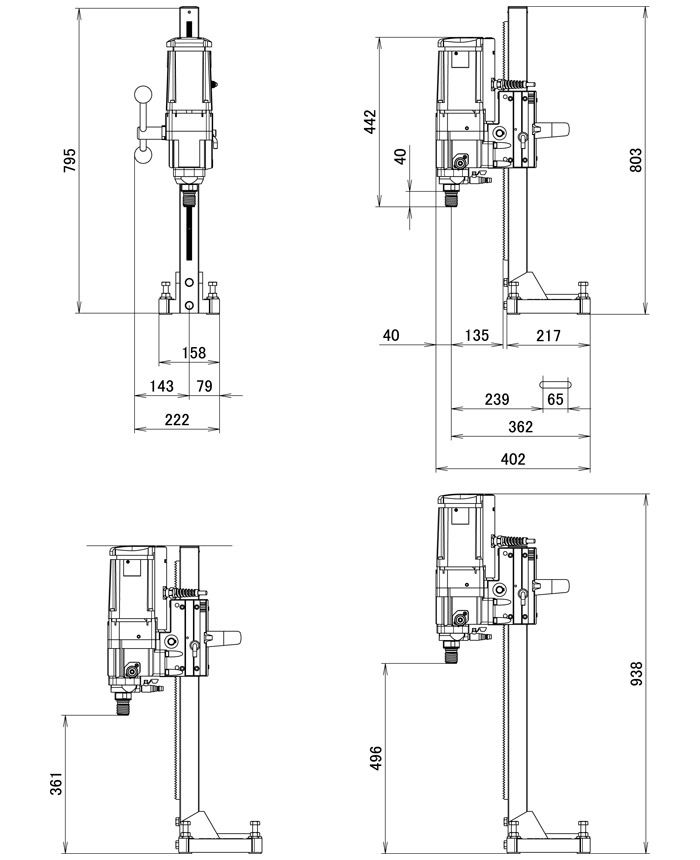 シブヤ ダイモドリル::TS-255PRO|ホームメイキング【電動工具・大工