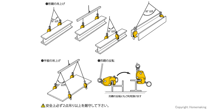 横吊クランプ