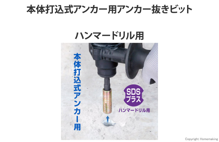 アンカー抜きビット アンカー抜きビット