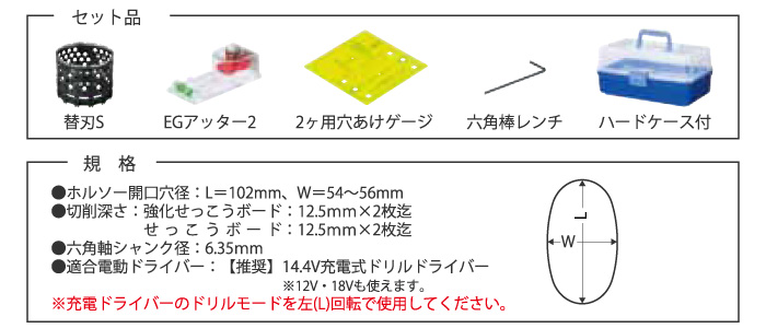 小判穴ホルソーS