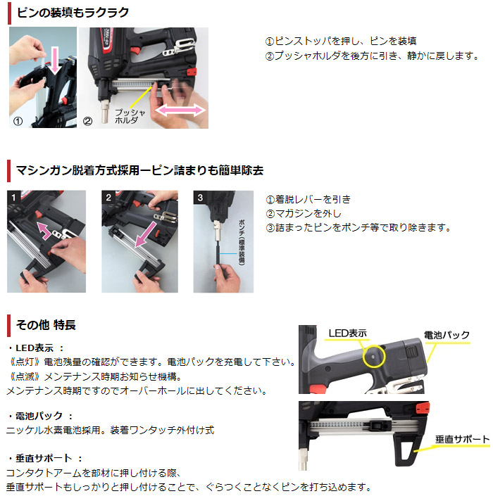 MAX ガスネイラ: 他:GS-738C2|ホームメイキング【電動工具・大工道具・工具・建築金物・発電機の卸値通販】