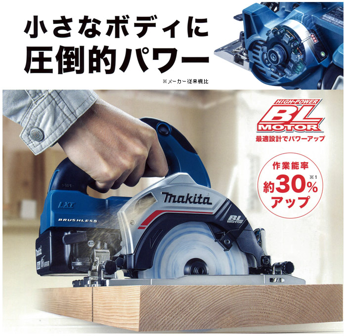 マキタ 18V 125mm 充電式マルノコ (6.0Ah電池×2・充電器・ケース付) 青 