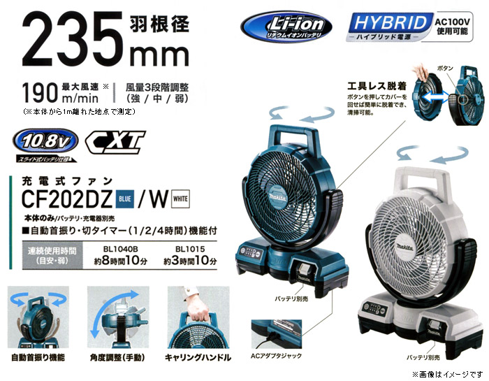 羽根径235mｍ自動首振りモデル　CF202D