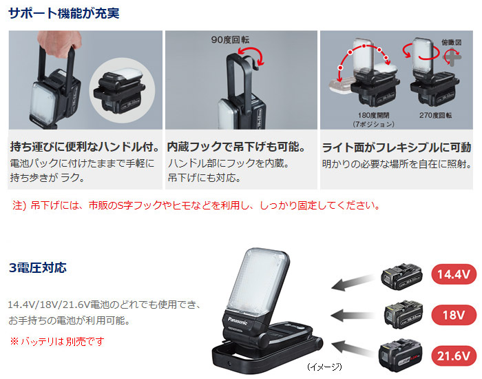 サポート機能が充実　3電圧対応