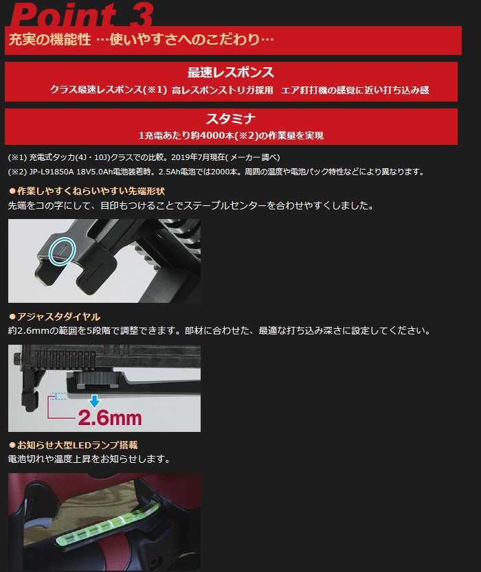 充実の機能性 使いやすさへのこだわり 充実の機能性 使いやすさへのこだわり