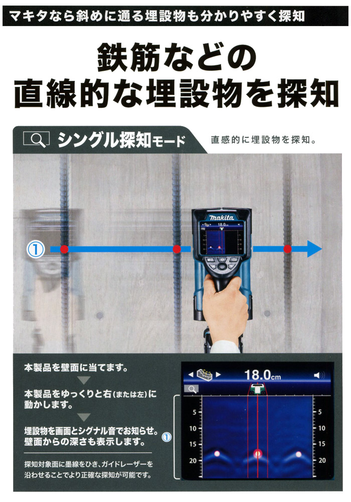 シングル探知モード シングル探知モード