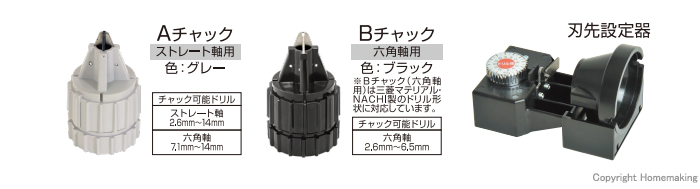 ニシガキ ドリ研X14 ステン用 ABチャック付 N-503 1台 本体(ステンレス用・ストレート軸 六角軸)