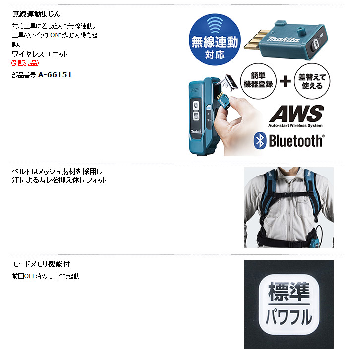 マキタ 18V×2 充電式背負集じん機 集じん容量6L(無線連動対応・本体