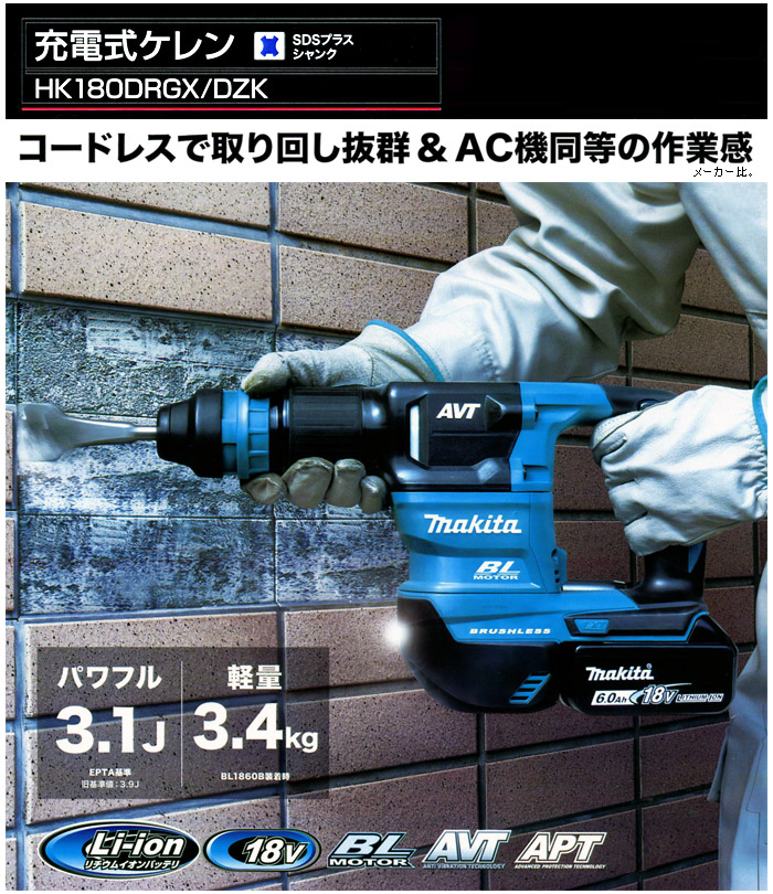 コードレスで取り回し抜群！マキタ社AC機同等も作業感