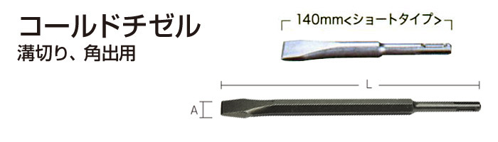 溝切り・角出用コールドチゼル