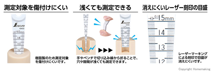 テーパーゲージ 特徴