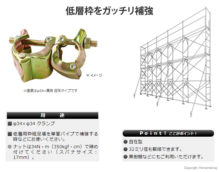 34クランプ 34クランプ