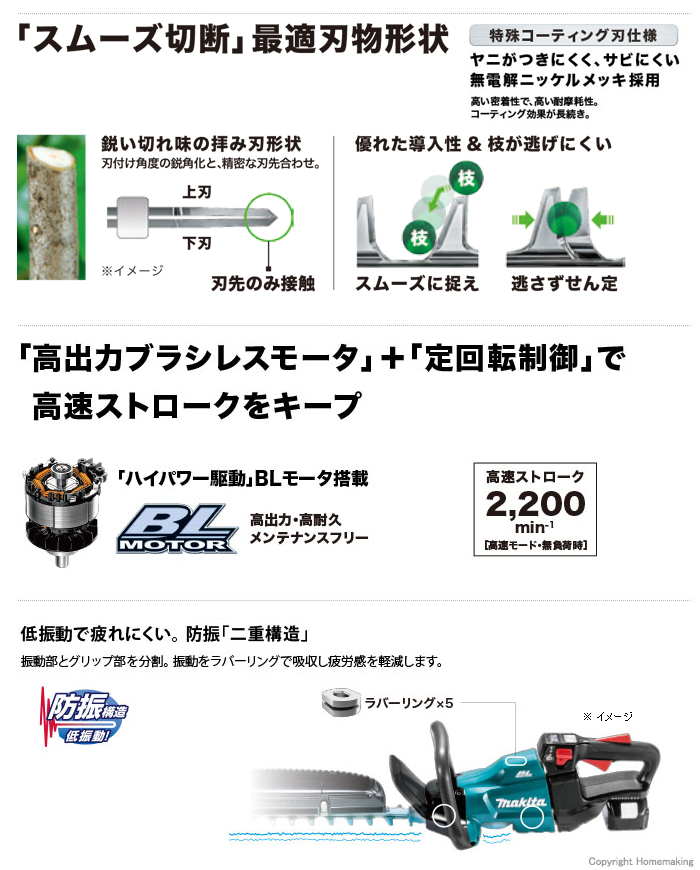 スムーズ切断 最適刃物形状 スムーズ切断 最適刃物形状