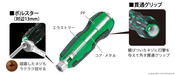 グリップ特長