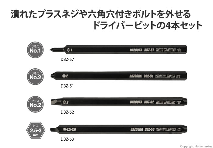 ネジザウルスバズーカ 4本セット