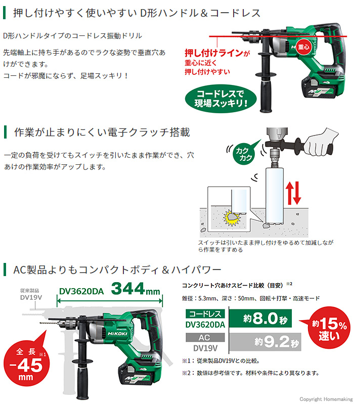 D形ハンドル