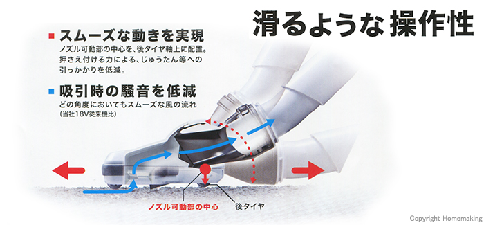 滑るような操作性