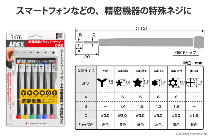 特殊精密ドライバーセット