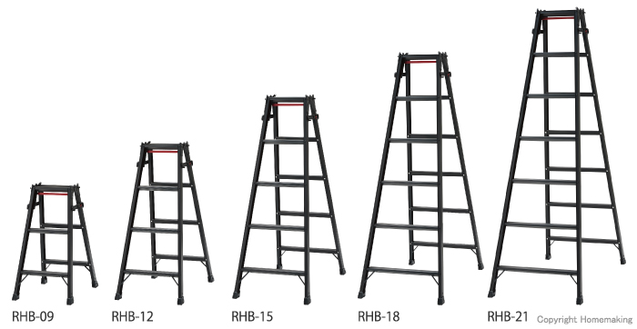 ハセガワ はしご兼用脚立 BLACK LABEL 3尺: 他:RHB-09|ホームメイキング【電動工具・大工道具・工具・建築金物・発電機の卸値通販】