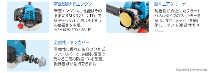 メーカー公式ショップ】 刈払機 RM3025-PTD15 山林用 草刈機 新ダイワ ループハンドル ツインスロットル やまびこ Softスタート 