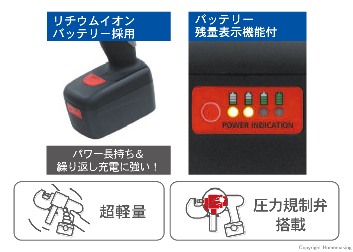 イクラ 18V 電動油圧充電式 コードレスパンチャー(4.0Ah電池 イクラ 18V 電動油圧充電式 コードレスパンチャー(4.0Ah電池