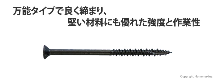 ステンレス万能ビス ブラック
