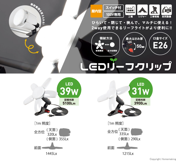 LEDリーフクリップ