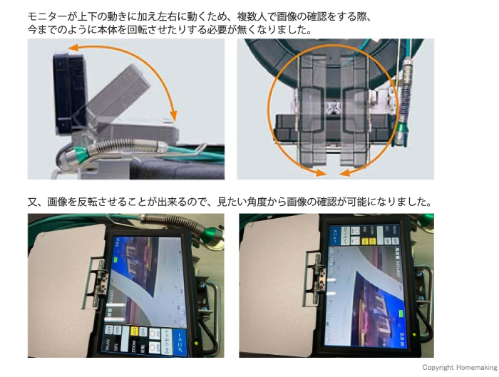 モニターの稼働領域拡大