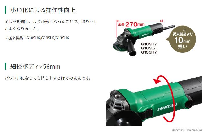 小形化による操作性向上