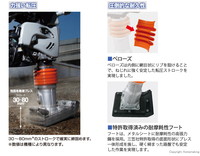 ミカサ タンピングランマー::MT-45H|ホームメイキング【電動工具