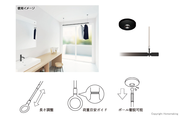 ホスクリーン スポット型 ブラック