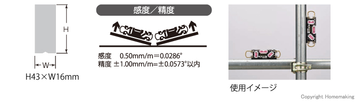 精度・感度・使用イメージ