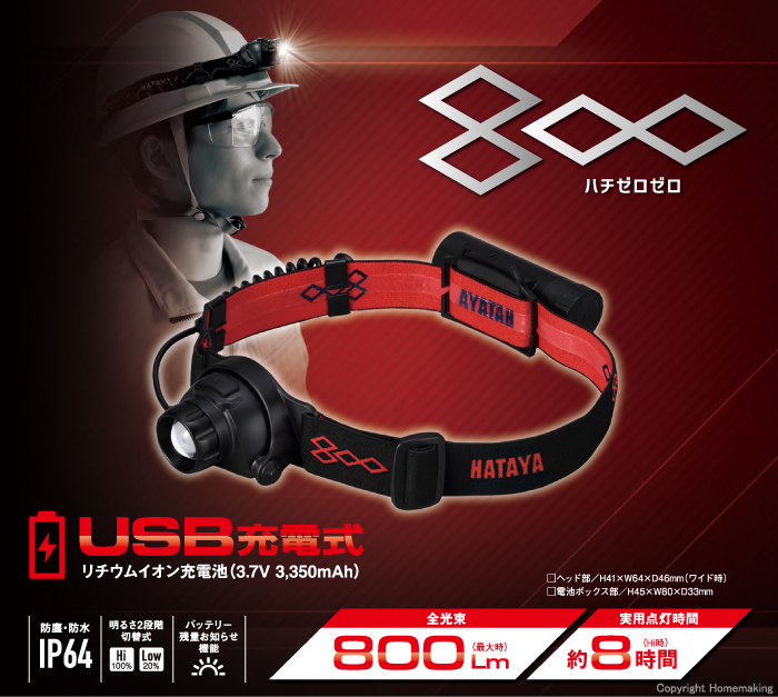 LEDヘッドライト800