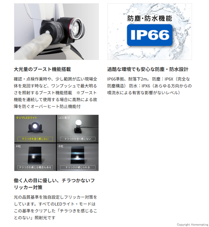 セフヘッドライト KJM特長