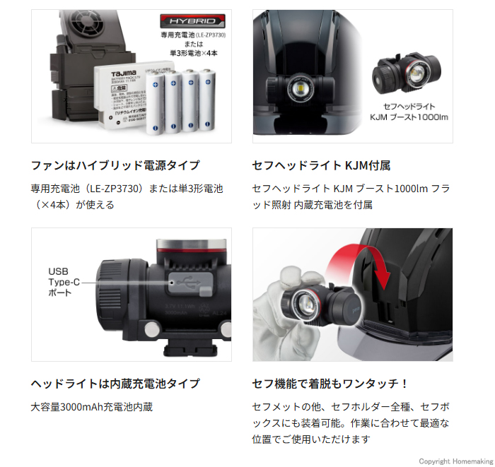セフメット アドバンスセット KJM ファン付特長