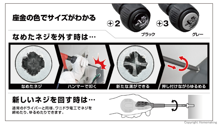 なめたネジを回す時は