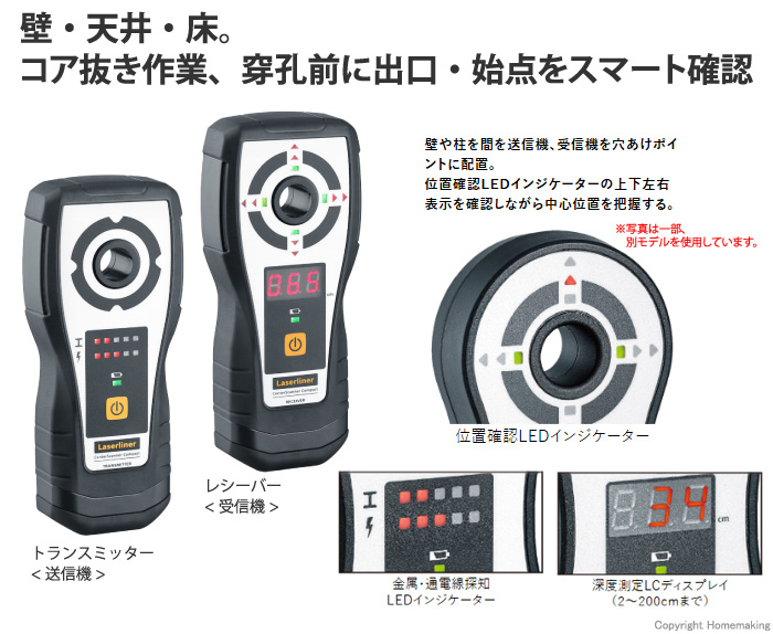 穴あけ探査機　センタースキャナーコンパクト