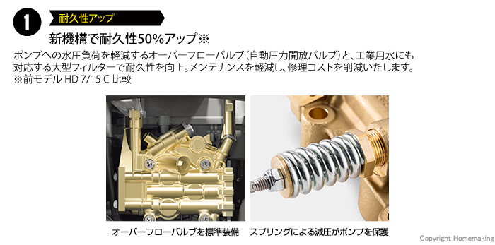 耐久性アップ