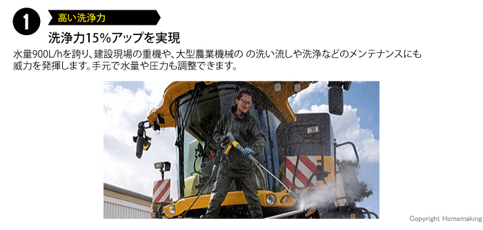 高い洗浄力