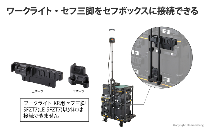 セフボックス用 ワークライト接続パーツセット