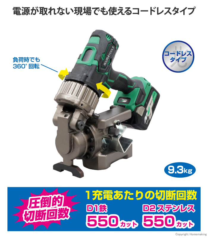 レースウェイカッター コードレス