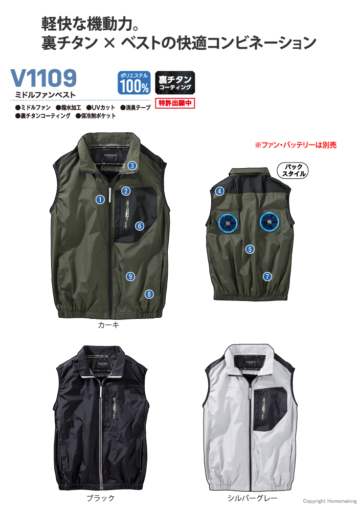 ミドルファンベスト