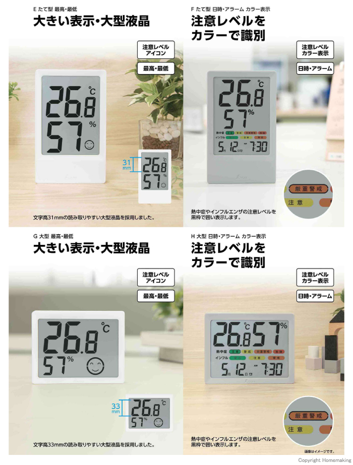 デジタル温湿度計