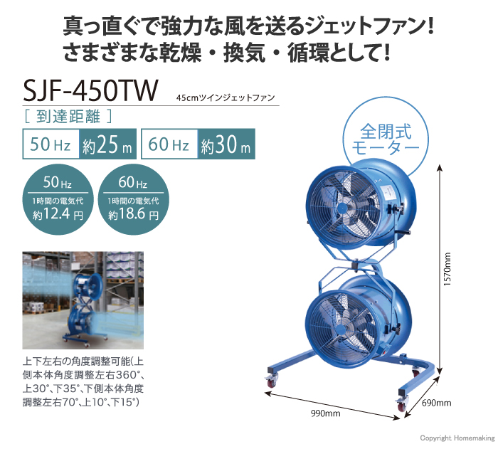 45cmツインジェットファン