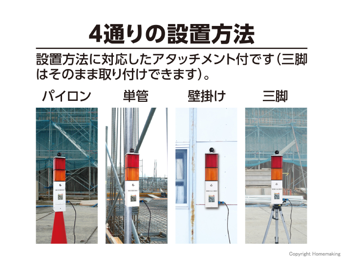 4通りの設置方法