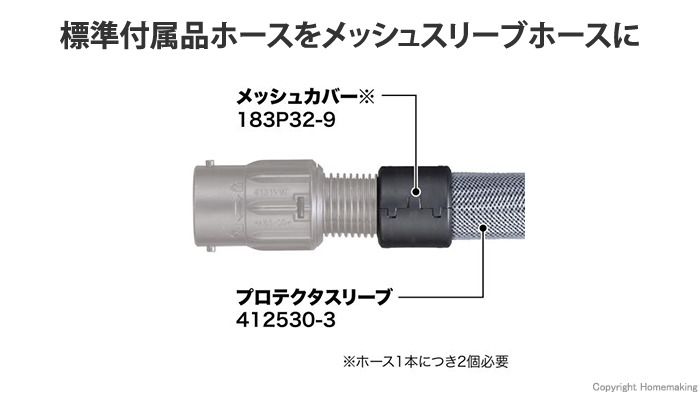 メッシュカバー、プロテクタスリーブ