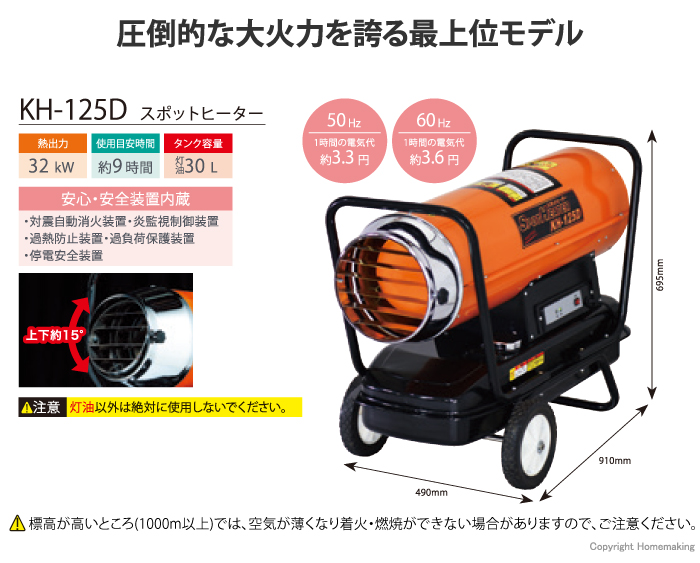 スポットヒーター KH-125D